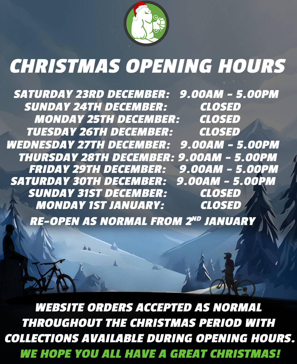 MTB Monster *Customer Notice* Christmas opening hours 