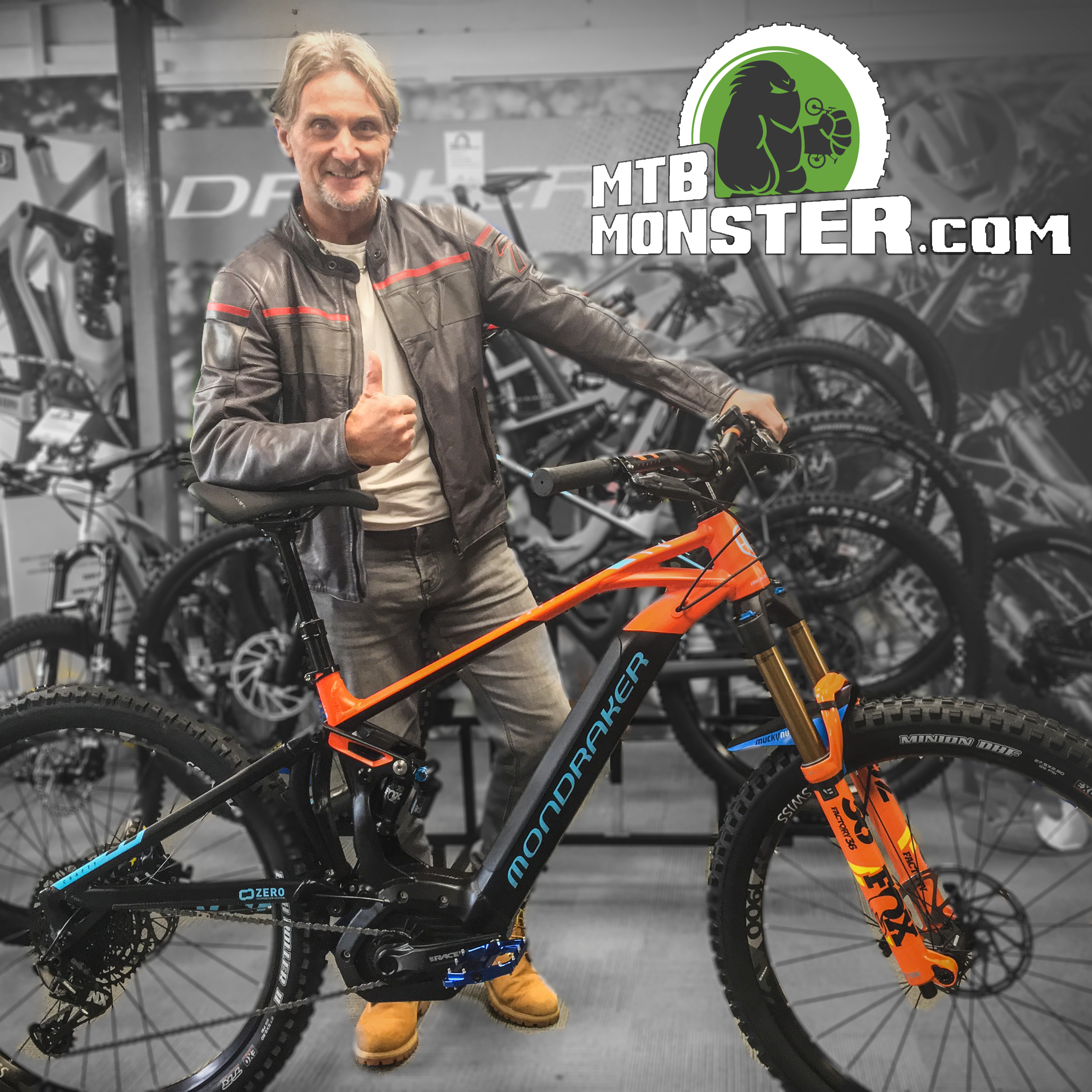 Carl Fogarty collects his Mondraker Crafty RR 2019