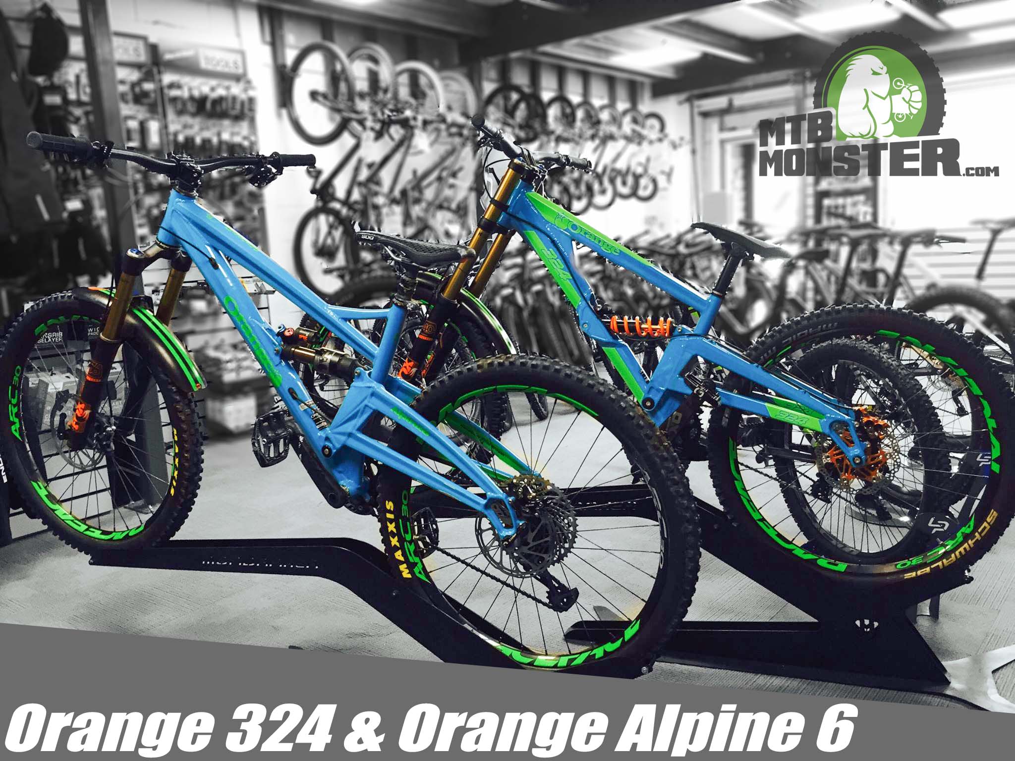 Orange 324 and Orange Alpine 6 Custom Builds