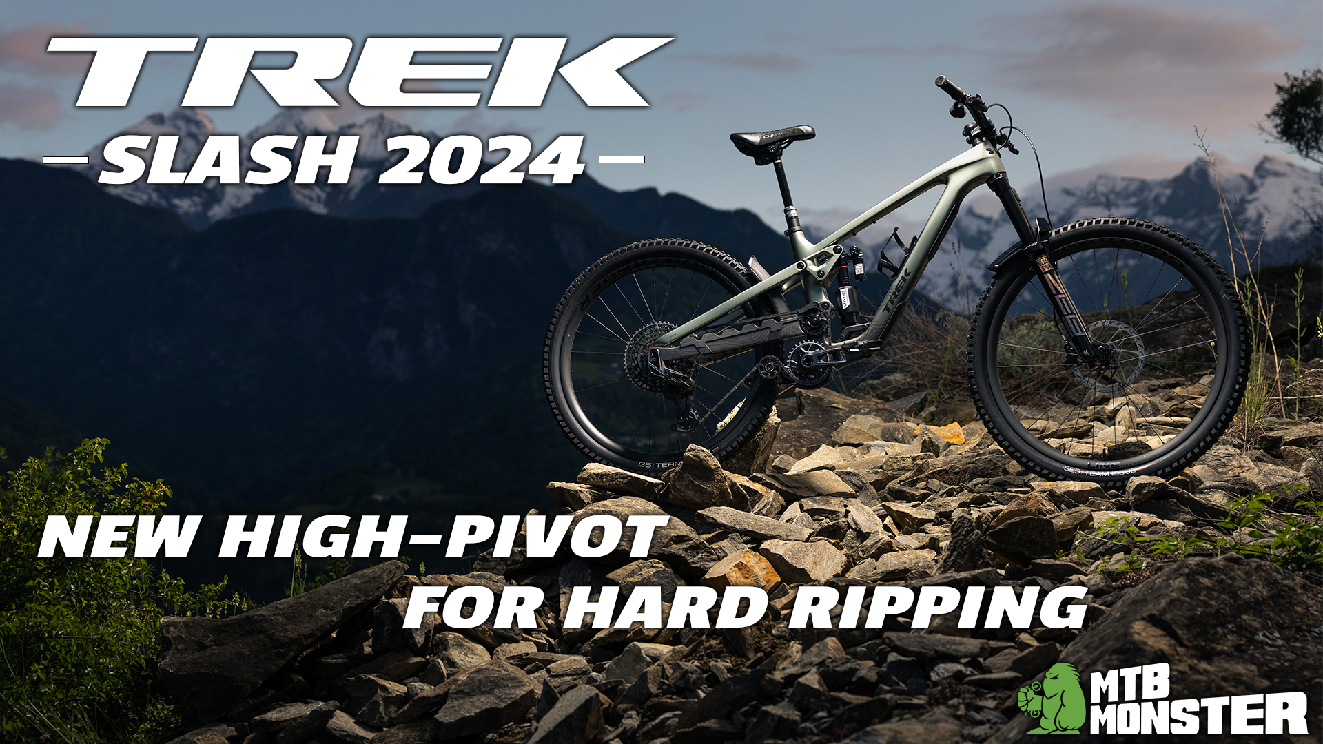 Introducing the allnew Trek Slash completely redesigned for the 2024